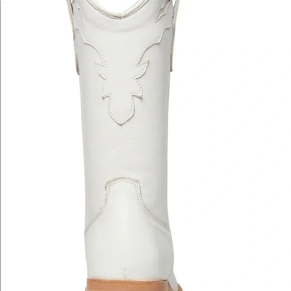 NWT Steve Madden White Laredo Western boot+Cowboy+Cowgirl Boot+Leather+7+7.5+8 - Picture 2 of 4
